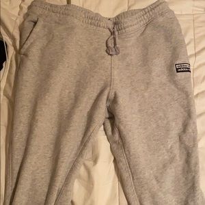 Grey Adidas joggers